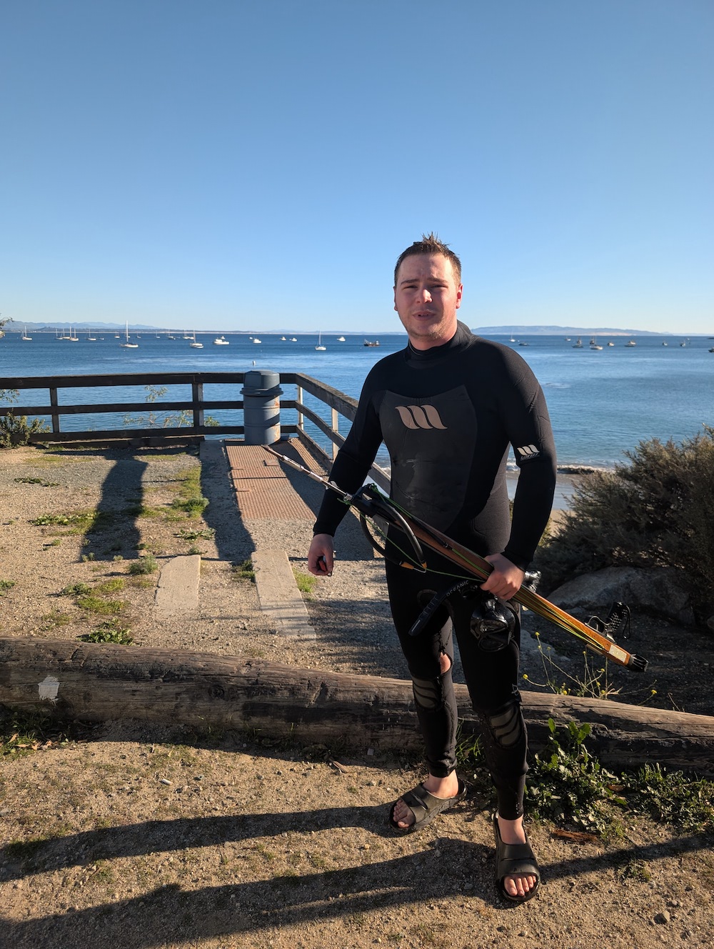 Man with fishing pole